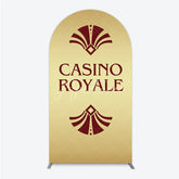 Aperturee - Aperturee Gold Casino Royale Inspired Arch Backdrop James Bond 007 Themed Party Decor Art Deco Adult Birthday